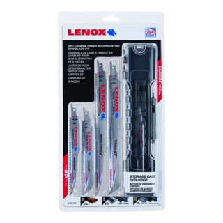 LENOX Lama in metallo duro LAZER CT Next Generation, assortimento in scatola di plastica, 5 pezzi.