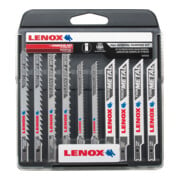 LENOX Stichsägeblätter-Set Universal 10-tlg., U-Schaft, inklusive Box: 2 x C450U, 2 x C416U, 2 x C320US, 2 x B314U, 2 x B324U