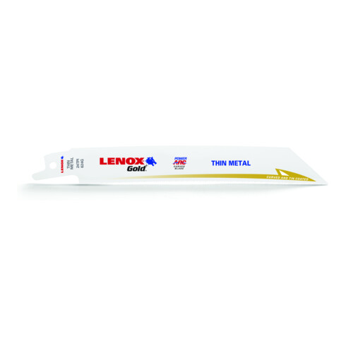 LENOX TiN lame de scie alternative GOLD pour plâtre et cloisons sèches 152 x 19 x 0,9mm