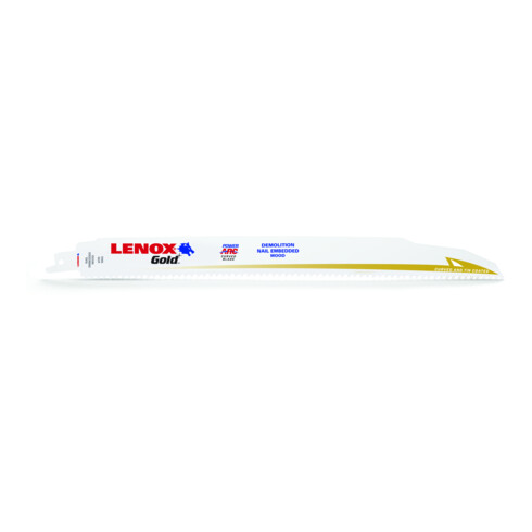 LENOX TiN-Säbelsägeblatt für Abbrucharbeiten 305 x 22 x 1,6mm