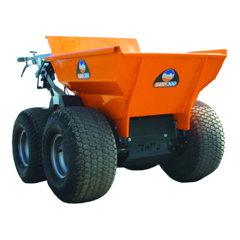 Lescha Minidumper BMD 300 orange mit Rasenreifen