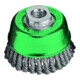 Lessmann Brosse à casserole en acier inox tressé 65x0,5mm poils 30x6mm fil tressé-1