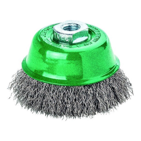 Lessmann Brosse à cuve V4A M14 ondulée 65x0,3mm