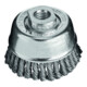 Lessmann Brosse à pot en fil d'acier torsadé 65x0,5mm, garniture 30x6mm fil torsadé-1