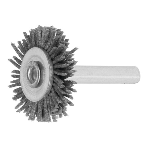 Lessmann Brosse circulaire sur tige micro-abrasive, SiC grain 120,⌀ brossexlargeur brosse: 30X6 mm