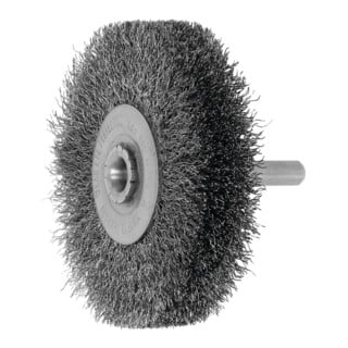 Lessmann Brosse circulaire sur tige Tout INOX 0,20 mm,⌀ brossexlargeur brosse: 70X16 mm