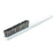 LESSMANN Brosse fine L.225mm fil ondulé acier inox 0,15mm 4 rangs-1