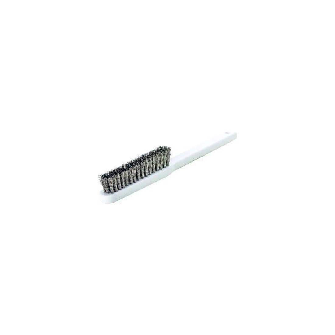 LESSMANN Brosse fine L.225mm fil ondulé acier inox 0,15mm 4 rangs