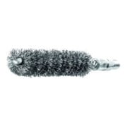 LESSMANN Brosse pour tube L.115mm D.14mm fil d'acier ondulé poils L.80mm