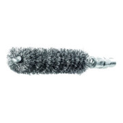 LESSMANN Brosse pour tube L.115mm D.18mm fil d'acier ondulé poils L.80mm