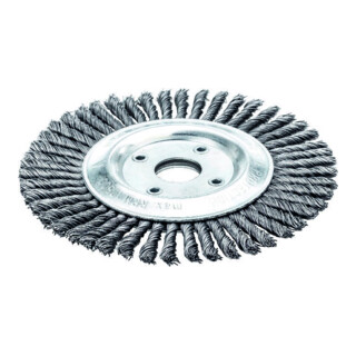Lessmann Brosse pour tuyauterie fil d'acier torsadé 178x6mm 0,5mm
