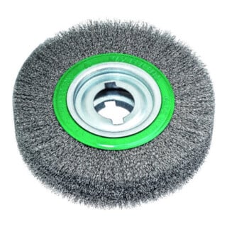 Lessmann Brosseàébavurer fil INOX 0,35 mm,⌀ brossexlargeur brosse: 250X60 mm