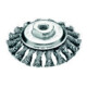 LESSMANN Conische borstel gebogen Staaldraad 0,50 mm, Borstel-⌀ D1 x schroefdraad M: 115XM14mm-1
