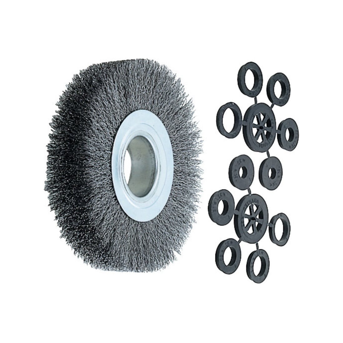 Lessmann Draht-Rundbürste Stahldraht 0,30 / 0,35 mm, Bürsten-⌀xBesatzbreite: 150X30 mm