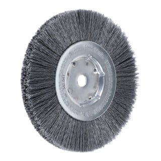 LESSMANN Enkelrijige ronde borstel microschurend, 0,6 mm, SiC 120, Borstel-⌀ D1xborstelbreedte: 150X14 mm