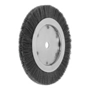 LESSMANN Enkelrijige ronde borstel microschurend, 0,6 mm, SiC 320, Borstel-⌀ x borstelbreedte: 200X16 mm