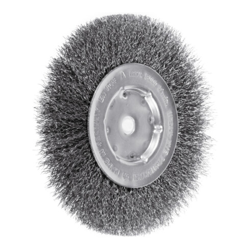 LESSMANN Enkelrijige ronde borstel Staaldraad 0,30 mm, Borstel-⌀ D1xborstelbreedte: 150X14mm