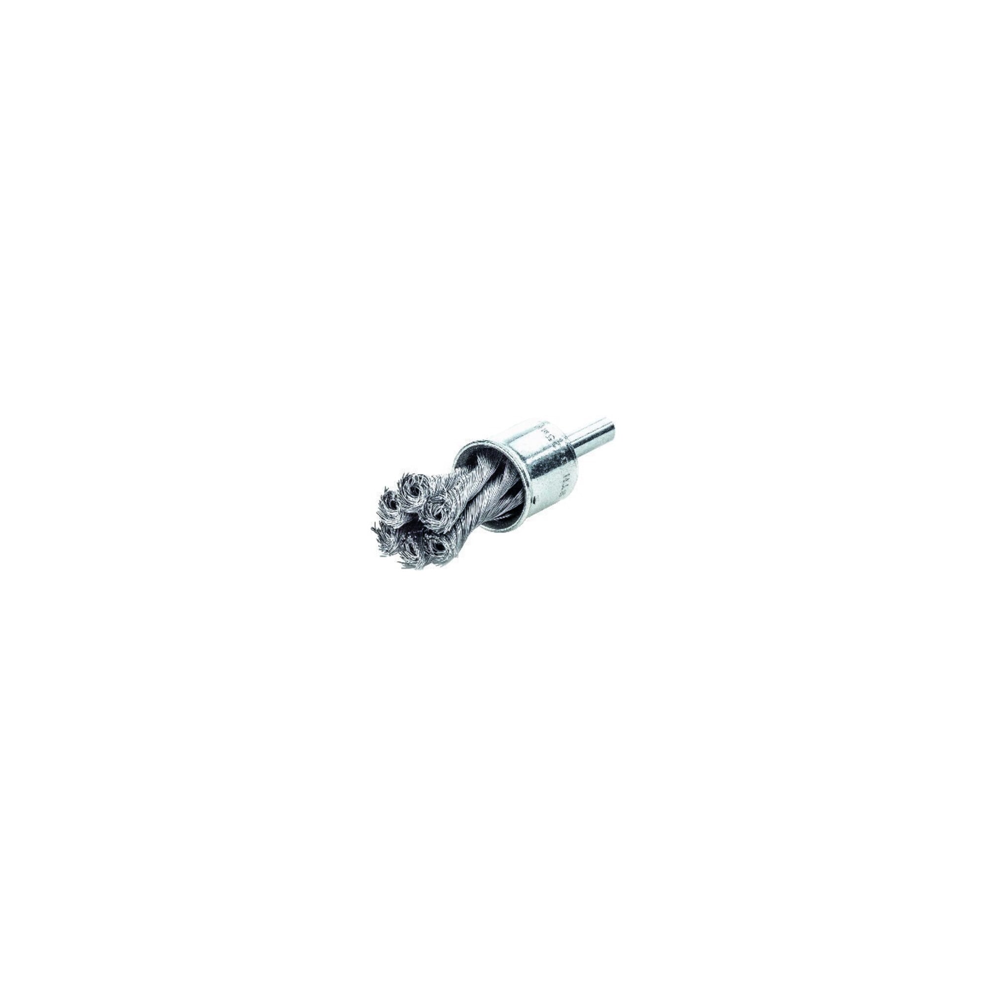 Lessmann Gezopfte Pinselbürste Stahldraht, Bürsten- xBorstenstärke: 22X0,35 mm