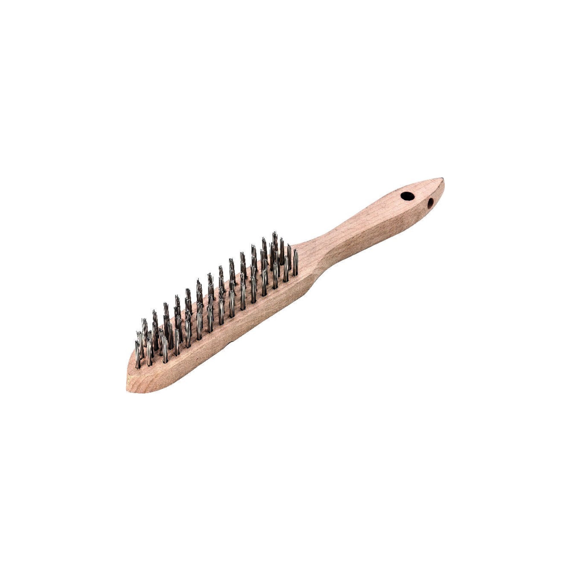 Lessmann Handdrahtbürste V4A glatt 3-reihig 0,3mm