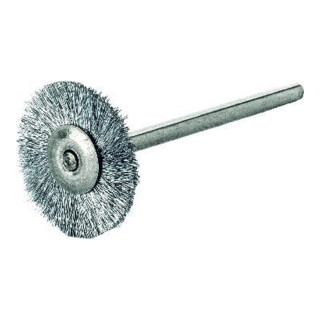 Lessmann Mini-brosse circulaire fil INOX 0,10 mm,⌀ brosse x largeur de brosse: 19X2 mm