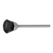 LESSMANN Mini-spazzola a tazza setole naturali (nere), Spazzola Ø15mm