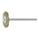 LESSMANN Mini-spazzola circolare filo in ottone da 0,10mm, Spazzola Ø19 x l=2mm-1