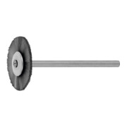 LESSMANN Mini-spazzola circolare setole naturali (nere), Spazzola Ø22 x l=2mm