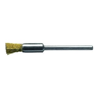 Lessmann Miniatur-Pinselbürste Messingdraht 0,10 mm, Bürsten-⌀ 5 mm
