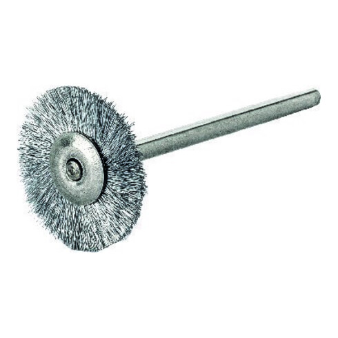 Lessmann Miniatur-Rundbürste Stahldraht 0,10 mm, Bürsten-⌀xBürstenbreite: 22X2 mm