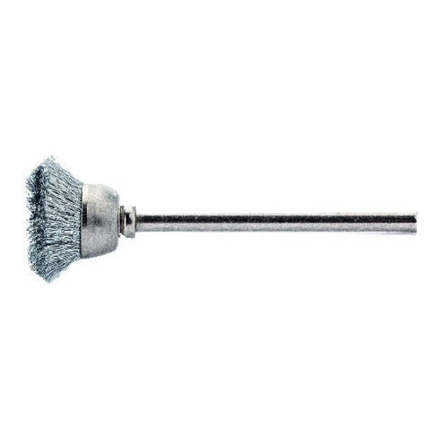 Lessmann Miniatur-Topfbürste Stahldraht 0,10 mm, Bürsten-⌀ 18 mm