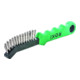 LESSMANN ROKI Brosse métallique L.225mm 0,35mm inox 2 rangs-1