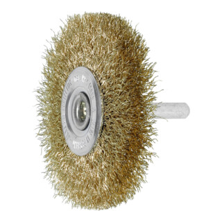 LESSMANN Ronde borstel op stift Messingdraad 0,20 mm, Borstel-⌀ D1xbezettingsbreedte L1: 40X10mm