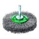 LESSMANN Ronde borstel op stift RVS-draad 0,20 mm, Borstel-⌀ D1xbezettingsbreedte L1: 50X10 mm-1