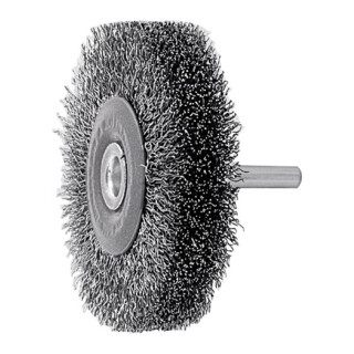 LESSMANN Ronde borstel op stift Staaldraad 0,20 mm, Borstel-⌀ D1xbezettingsbreedte L1: 50X15 mm