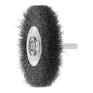 LESSMANN Ronde borstel op stift Staaldraad 0,20 mm, Borstel-⌀ D1xbezettingsbreedte L1: 80X18 mm