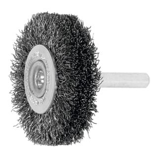 LESSMANN Ronde borstel op stift Staaldraad 0,30 mm, Borstel-⌀ D1xbezettingsbreedte L1: 50X15mm