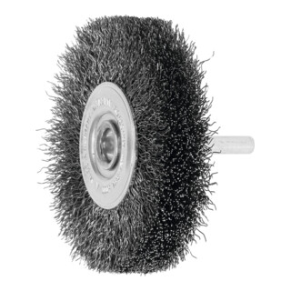 LESSMANN Ronde borstel op stift Staaldraad 0,30 mm, Borstel-⌀ D1xbezettingsbreedte L1: 80X18mm