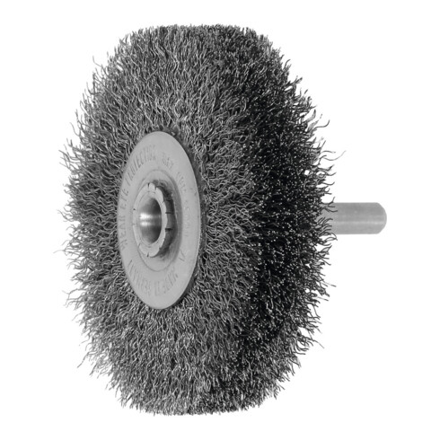 LESSMANN Ronde borstel op stift Volledig RVS, 0,20 mm, Borstel-⌀ D1xbezettingsbreedte L1: 70X16 mm