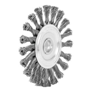 LESSMANN Ronde borstel Staaldraad 0,50 mm, Borstel-⌀ D1xboring-⌀ d1 / schroefdraad M: 125XM14 mm