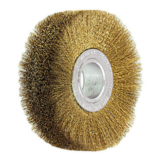 LESSMANN Ronde draadborstel Messingdraad 0,15 mm, Borstel-⌀ D1xbezettingsbreedte L1: 80X22mm