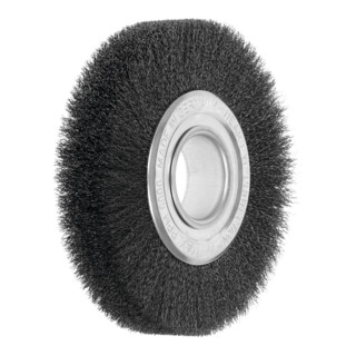 LESSMANN Ronde draadborstel Staaldraad 0,20 mm, Borstel-⌀ D1xbezettingsbreedte L1: 150X22mm