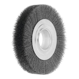 LESSMANN Ronde draadborstel Staaldraad 0,20 mm, Borstel-⌀ D1xbezettingsbreedte L1: 178X32mm