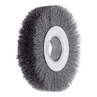 LESSMANN Ronde draadborstel Staaldraad 0,30 / 0,35 mm, Borstel-⌀ D1xbezettingsbreedte L1: 150X22mm