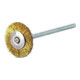 LESSMANN Ronde miniatuurborstel Messingdraad 0,10 mm, Borstel-⌀ D1xborstelbreedte: 19X2 mm-1
