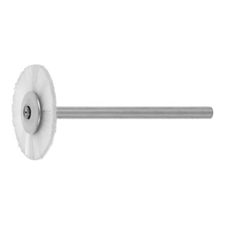 LESSMANN Ronde miniatuurborstel Nylon 0,15 mm, Borstel-⌀ D1xborstelbreedte: 22X2 mm