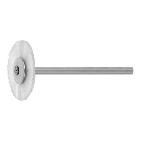 LESSMANN Ronde miniatuurborstel Nylon 0,15 mm, Borstel-⌀ D1xborstelbreedte: 22X2 mm