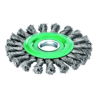 Lessmann Rundbürste INOX-Draht 0,50 mm, Bürsten-⌀xBohrungs-⌀ / Gewinde: 115X22 mm