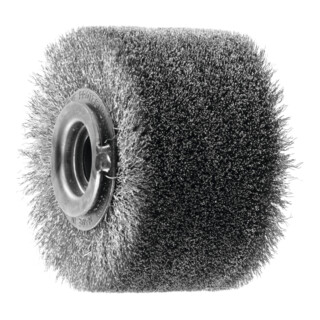 LESSMANN Satineerborstel RVS-draad 0,20 mm, ⌀ 100x70 mm