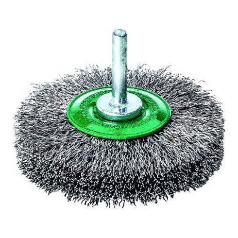Lessmann Schaft-Rundbürste INOX-Draht 0,20 mm, Bürsten-⌀xBesatzbreite: 50X10 mm