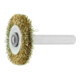 Lessmann Schaft-Rundbürste Messingdraht 0,20 mm, Bürsten-⌀xBesatzbreite: 30X6 mm-1
